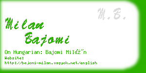 milan bajomi business card